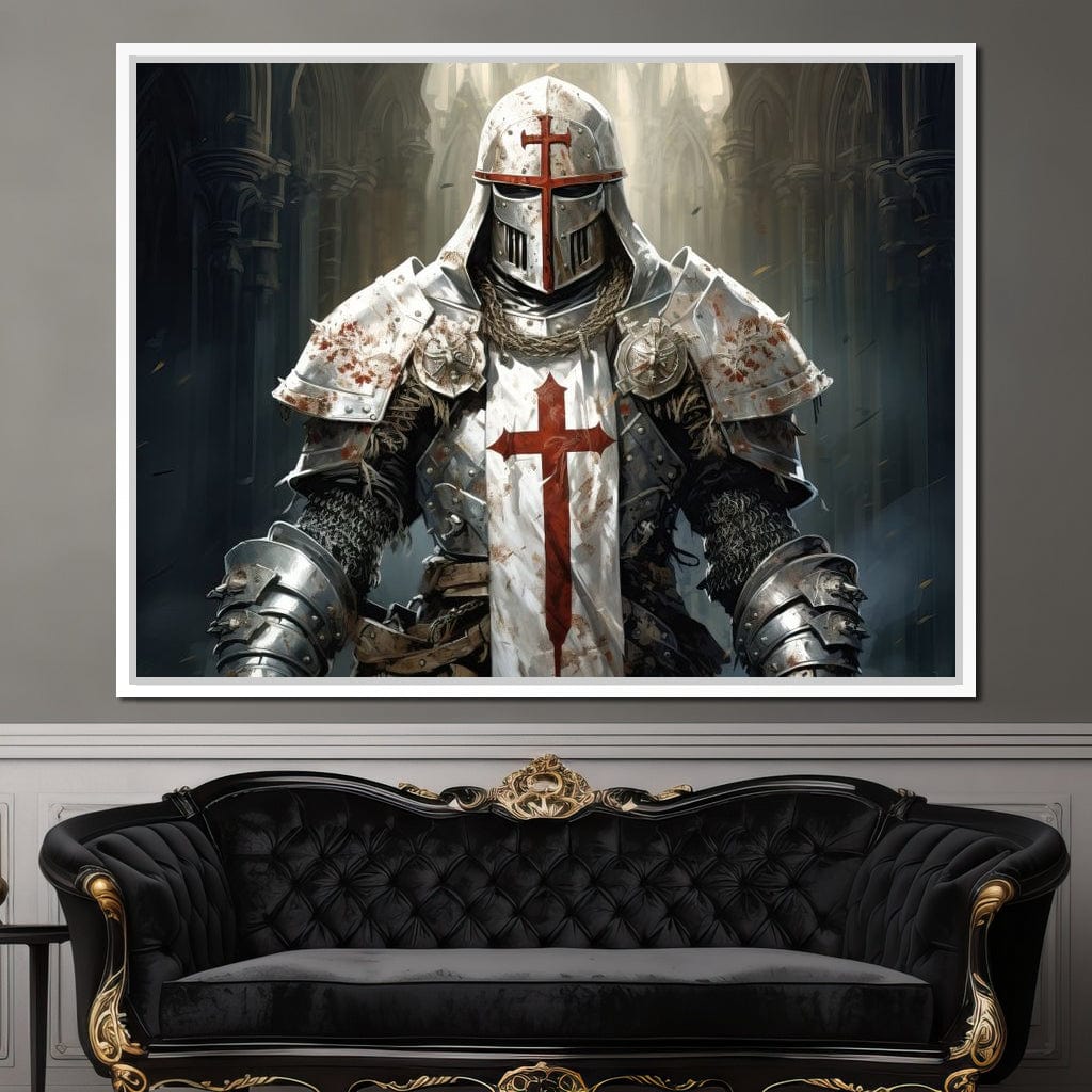 Knight of Sacred Hammer Canvas Wall Art