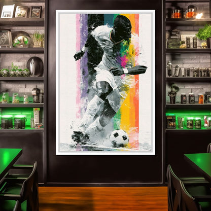 Victory Through The Vibrant Pitch Canvas Wall Art