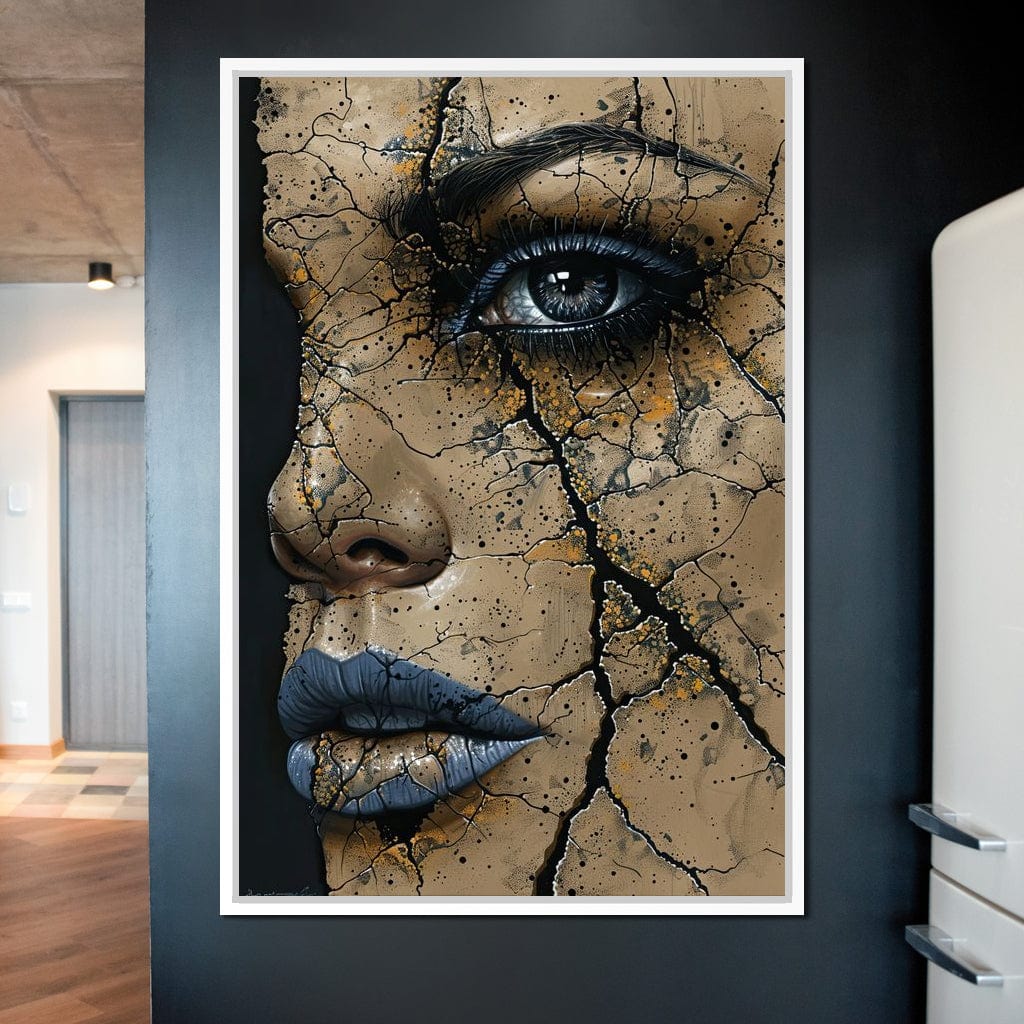 Shattered Solace Echoes Canvas Wall Art