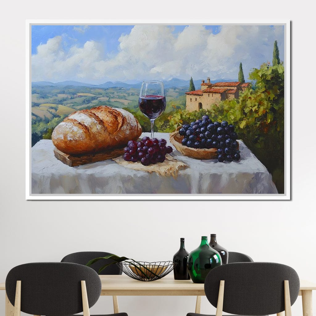 Tuscan Vineyard Bounty Canvas Wall Art