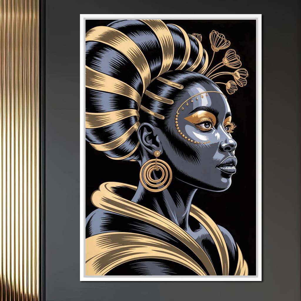 The Gilded Goddess Canvas Wall Art
