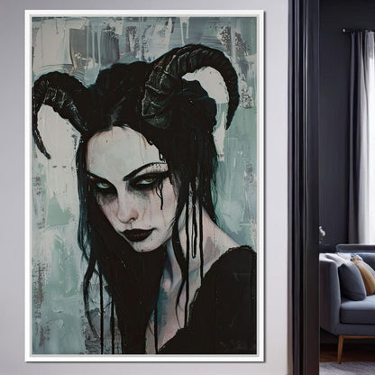 Midnight Enchantment Unveiled Canvas Wall Art
