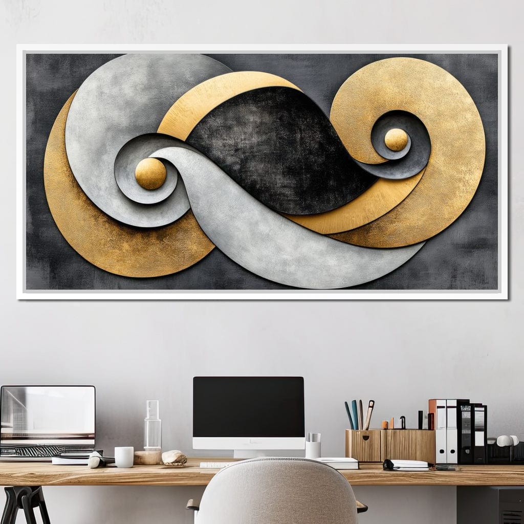 Interwoven Elements Canvas Wall Art