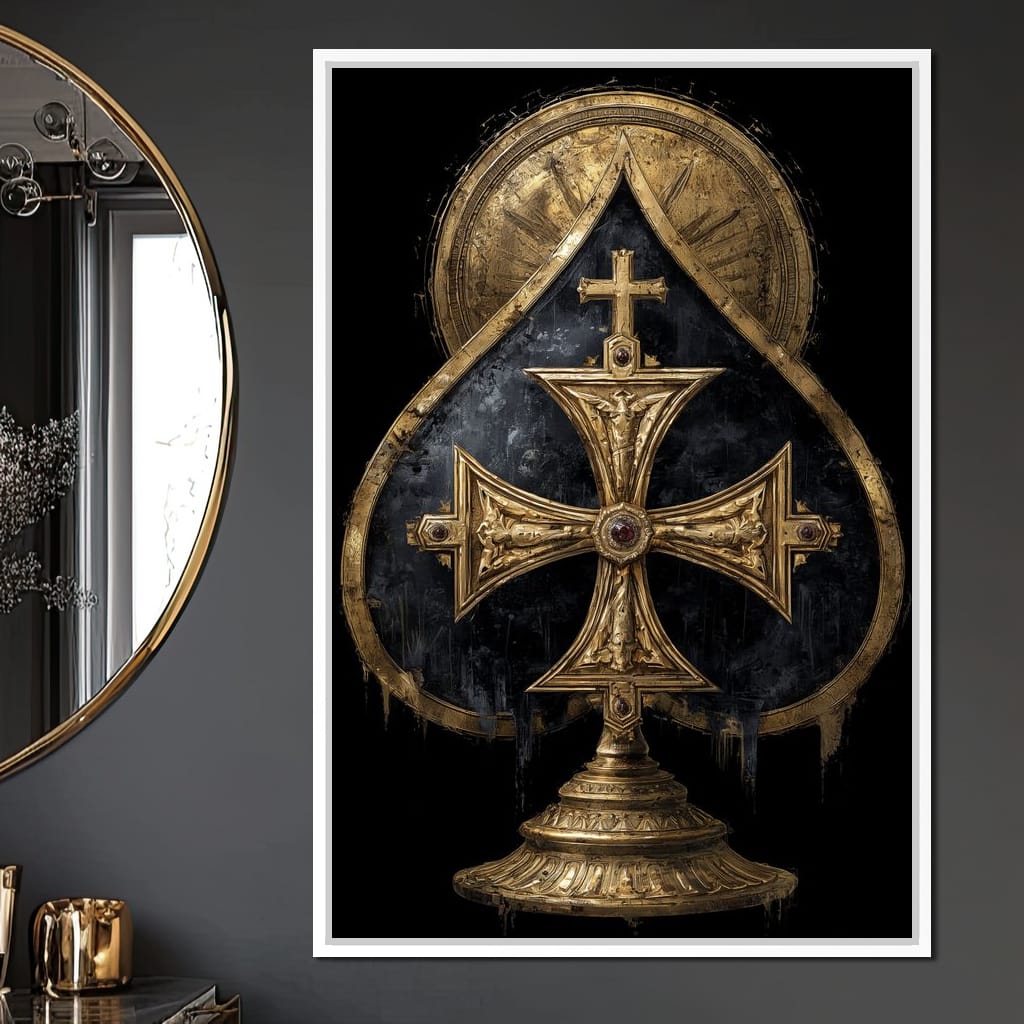 Gilded Faith Of The Spades Canvas Wall Art