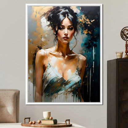 Female Portrait 0012 Canvas Wall Art