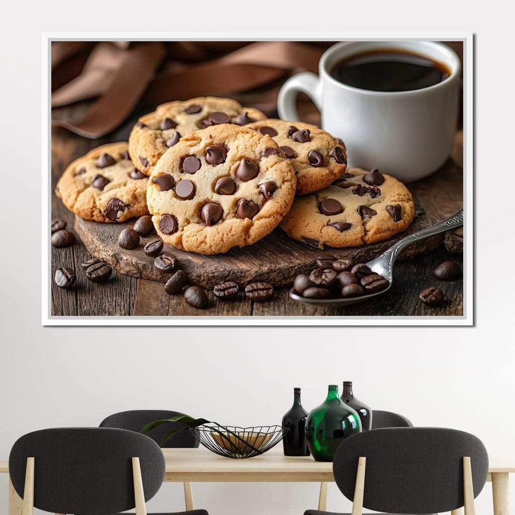 Cookies and Coffee Delight Canvas Wall Art
