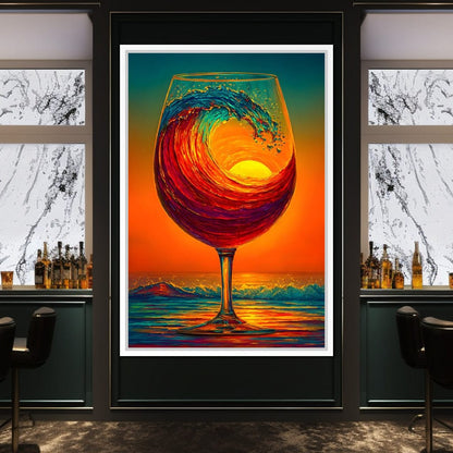 Sunlit Wave Enchantment Canvas Wall Art