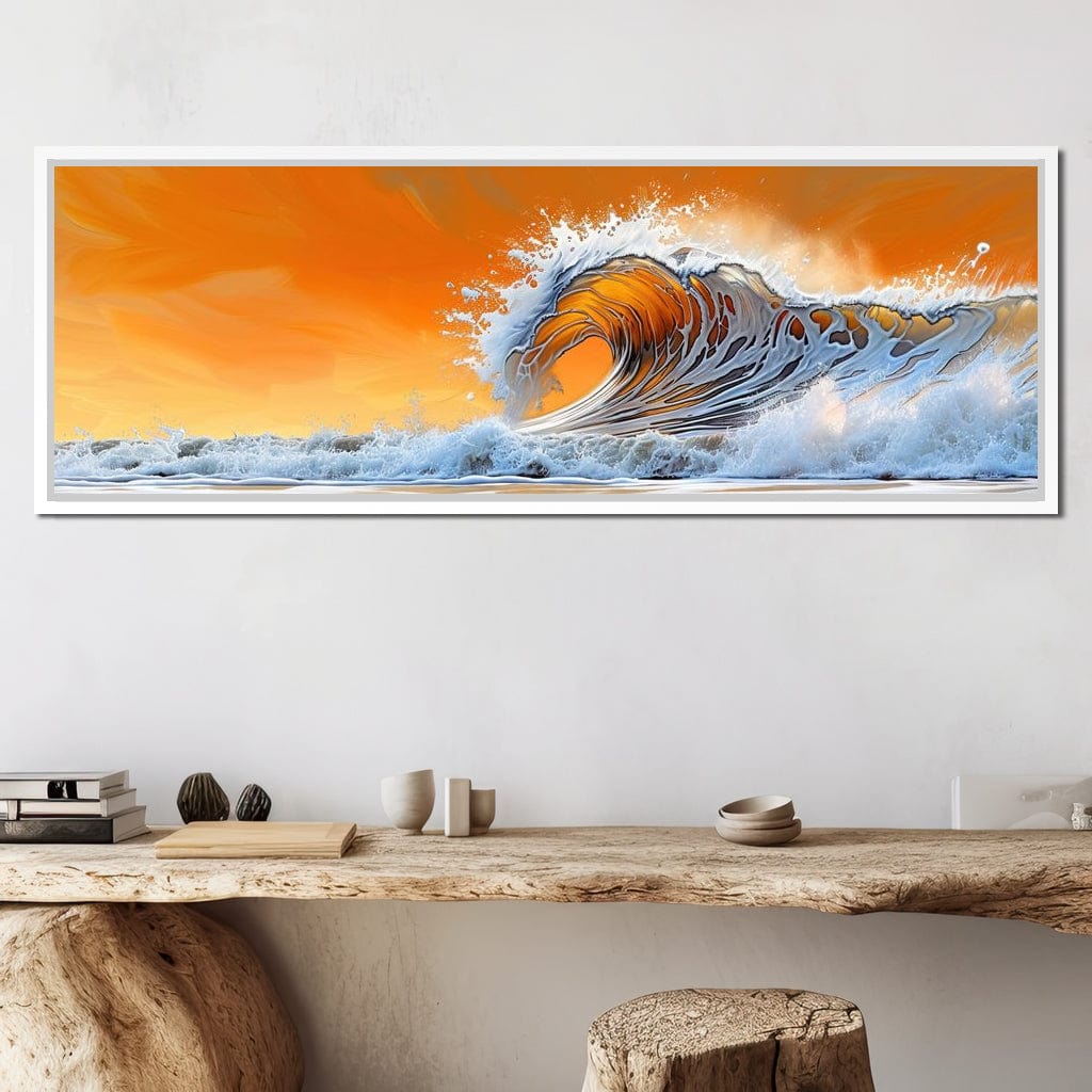Amber Tide Canvas Wall Art