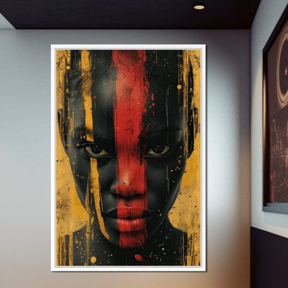 Golden Noir Revelation Canvas Wall Art