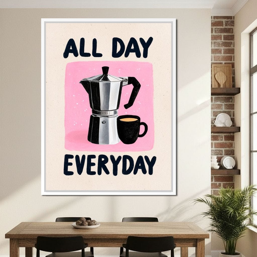 All Day Coffee Ritual Canvas Wall Art