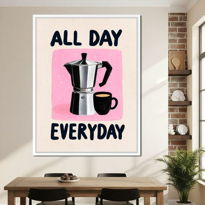 All Day Coffee Ritual Canvas Wall Art