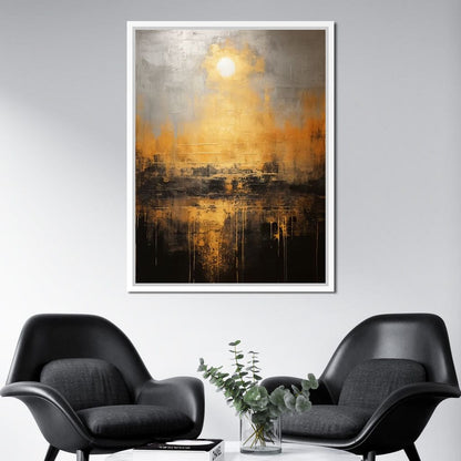 Romantic Golden Atmosphere Canvas Wall Art
