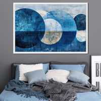 Sapphire Moons Aligned Canvas Wall Art
