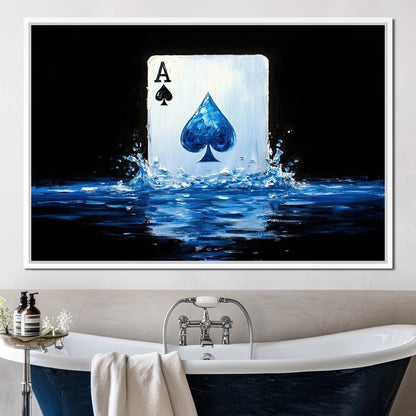 Ace of Spades Waterfall Canvas Wall Art