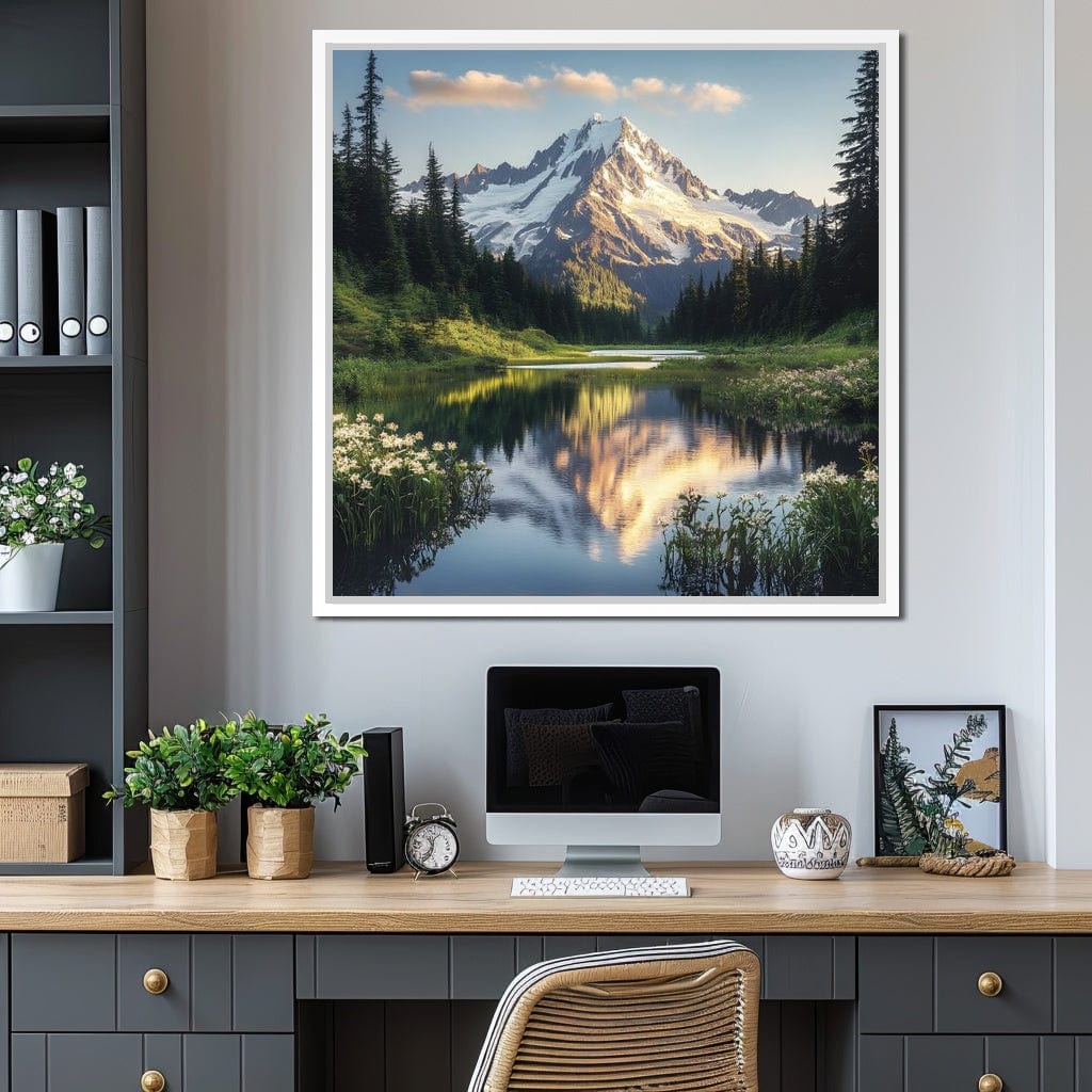 Mountaintop Reflections Canvas Wall Art