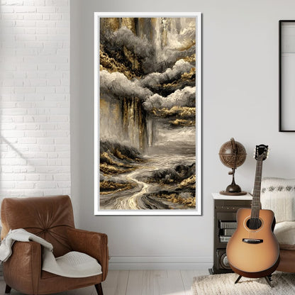 Gilded Rivers Of Lost Time Canvas Wall Art