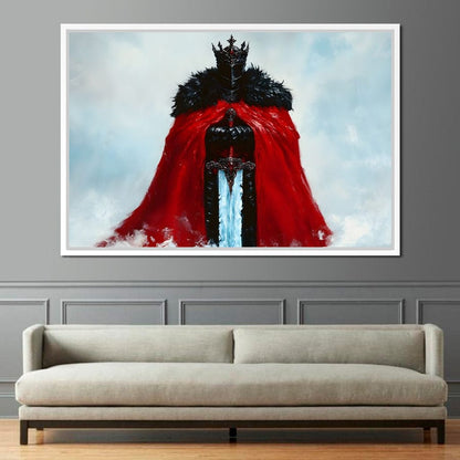 Majestic Knightly Valor Canvas Wall Art