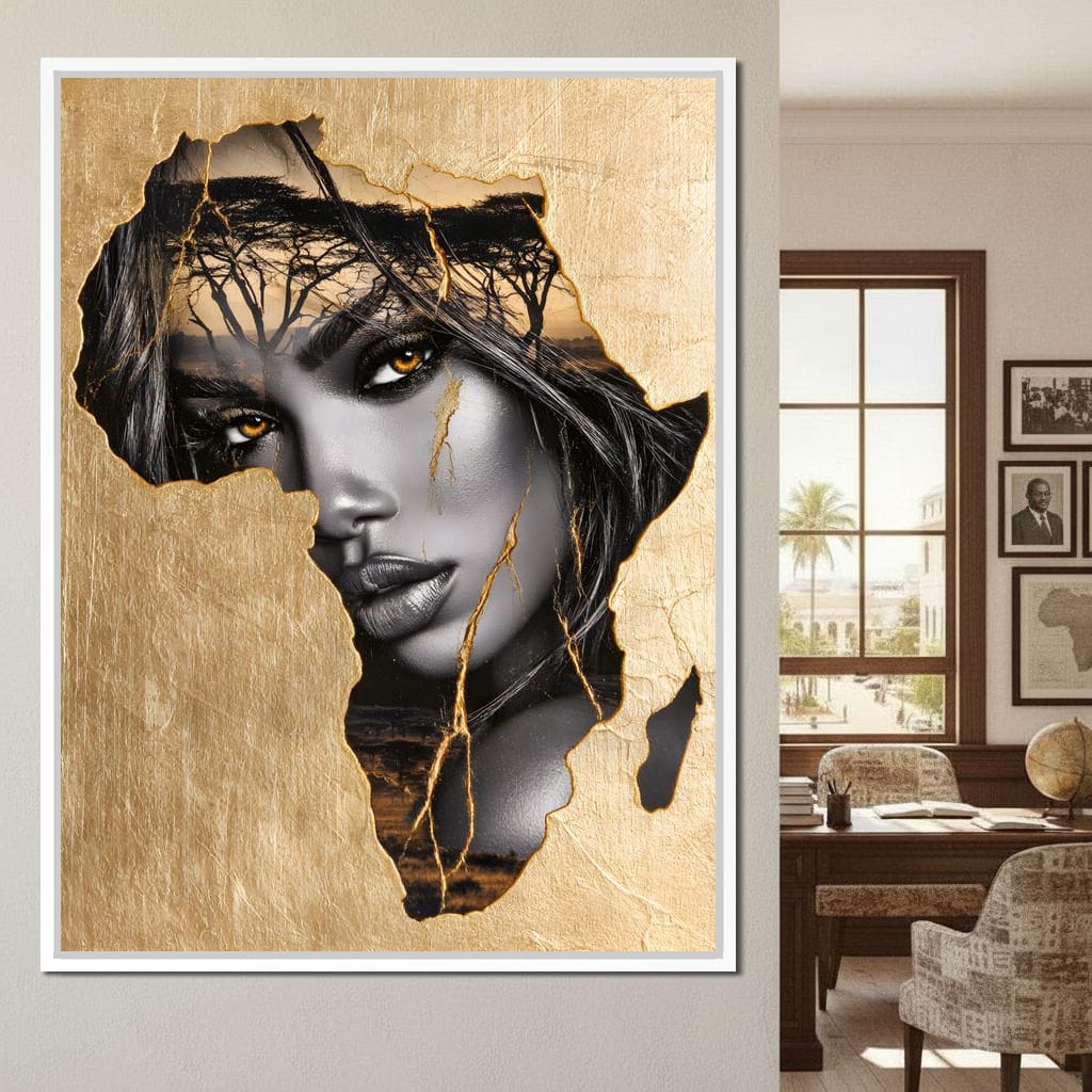 Golden Legacy of the Savannah Soul Canvas Wall Art