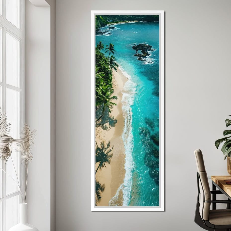 Tropical Serenity Beach Canvas Wall Art