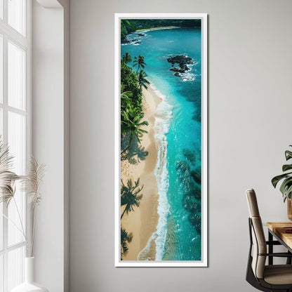 Tropical Serenity Beach Canvas Wall Art