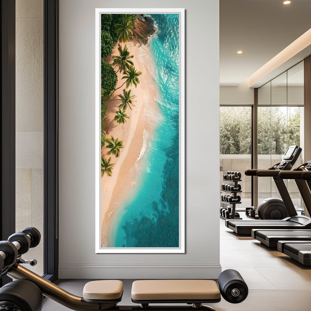 Peaceful Paradise Beach Canvas Wall Art
