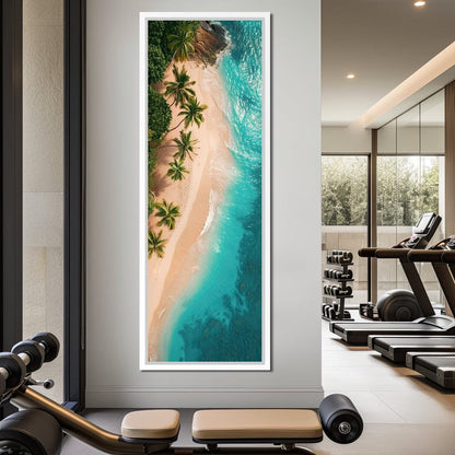 Peaceful Paradise Beach Canvas Wall Art