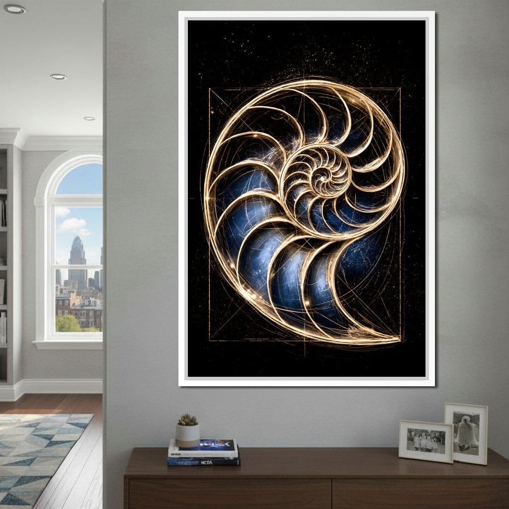 Golden Proportion of the Infinite Cosmos Canvas Wall Art