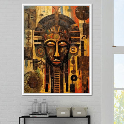Tribal Mask 20 Canvas Wall Art