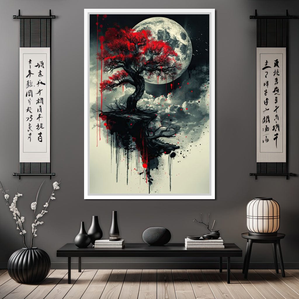 Lunar Blossom Drifts Canvas Wall Art