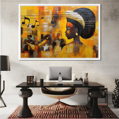 African Sounds 04 Canvas Wall Art