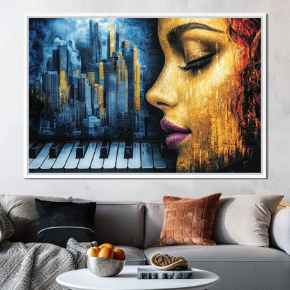 Harmony of Urban Elegance Canvas Wall Art