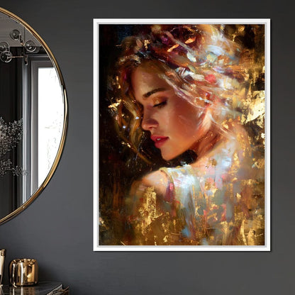 Radiant Brushstrokes Of Grace Canvas Wall Art