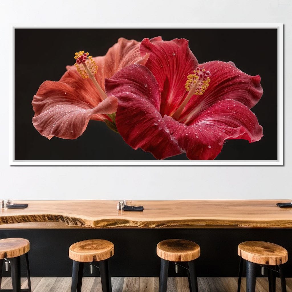 Morning Kiss of Paradise Canvas Wall Art