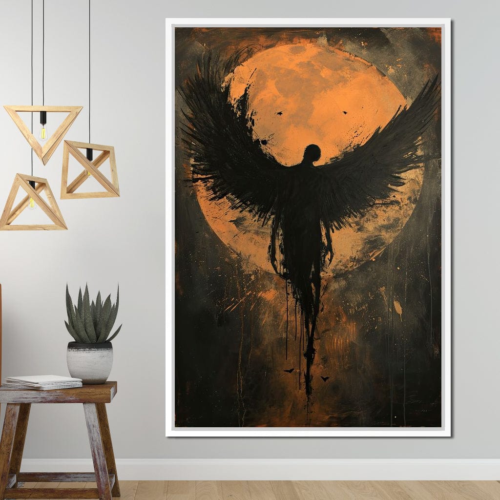 Eclipse of the Fallen Seraph Canvas Wall Art