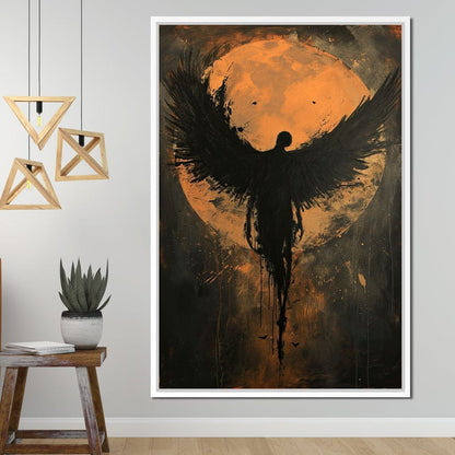 Eclipse of the Fallen Seraph Canvas Wall Art