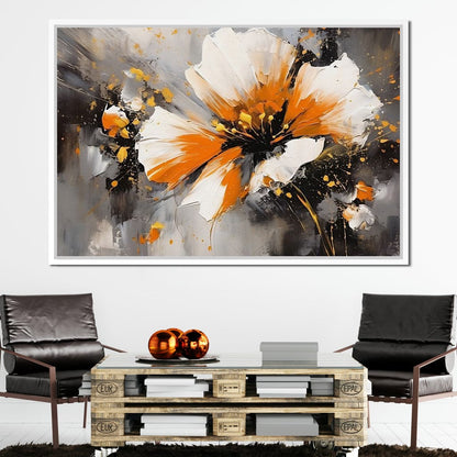 Radiant Floral Tempest Canvas Wall Art