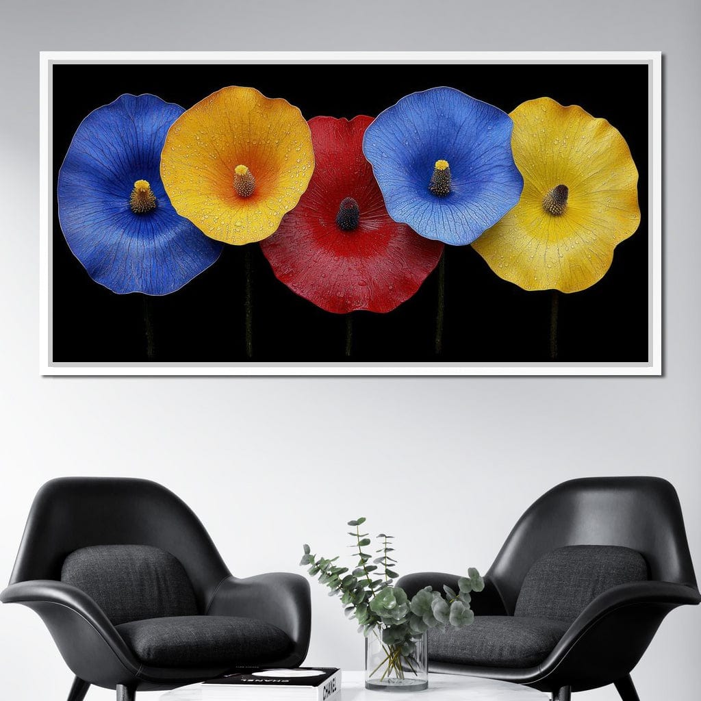Petal Prism Canvas Wall Art