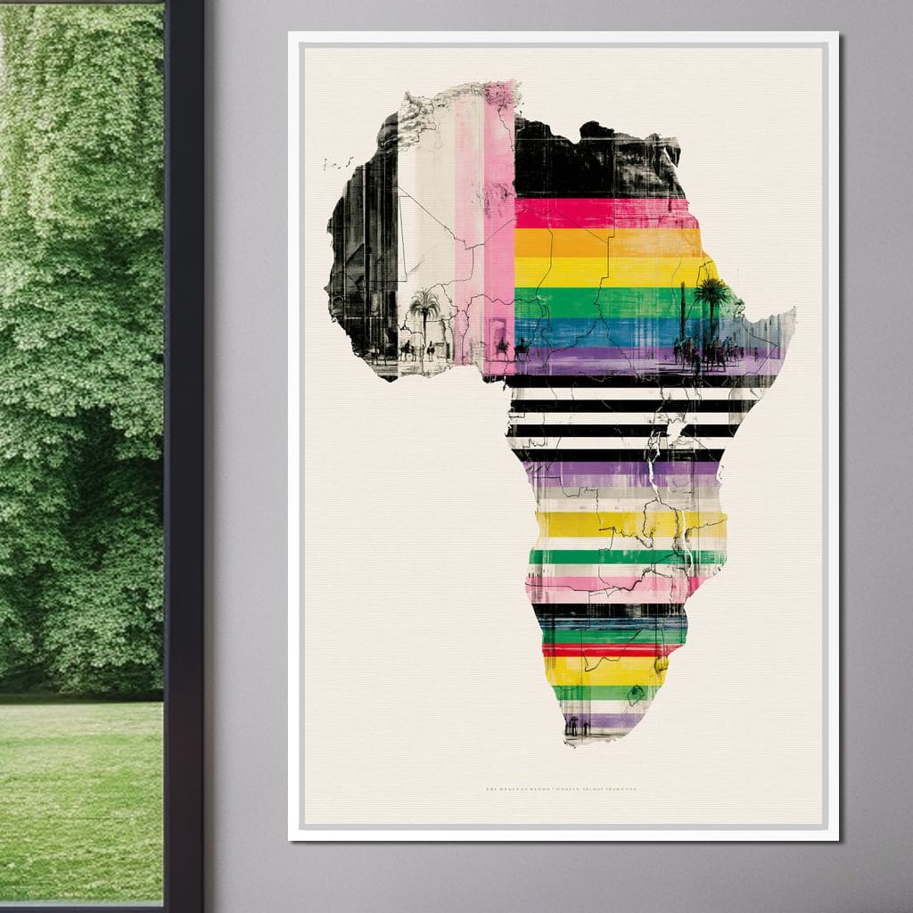 Vibrant Rhythms Across A Changing Continent Canvas Wall Art