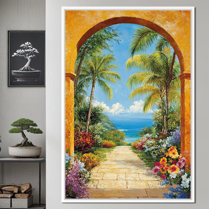 Tropical Vacation Canvas Wall Art