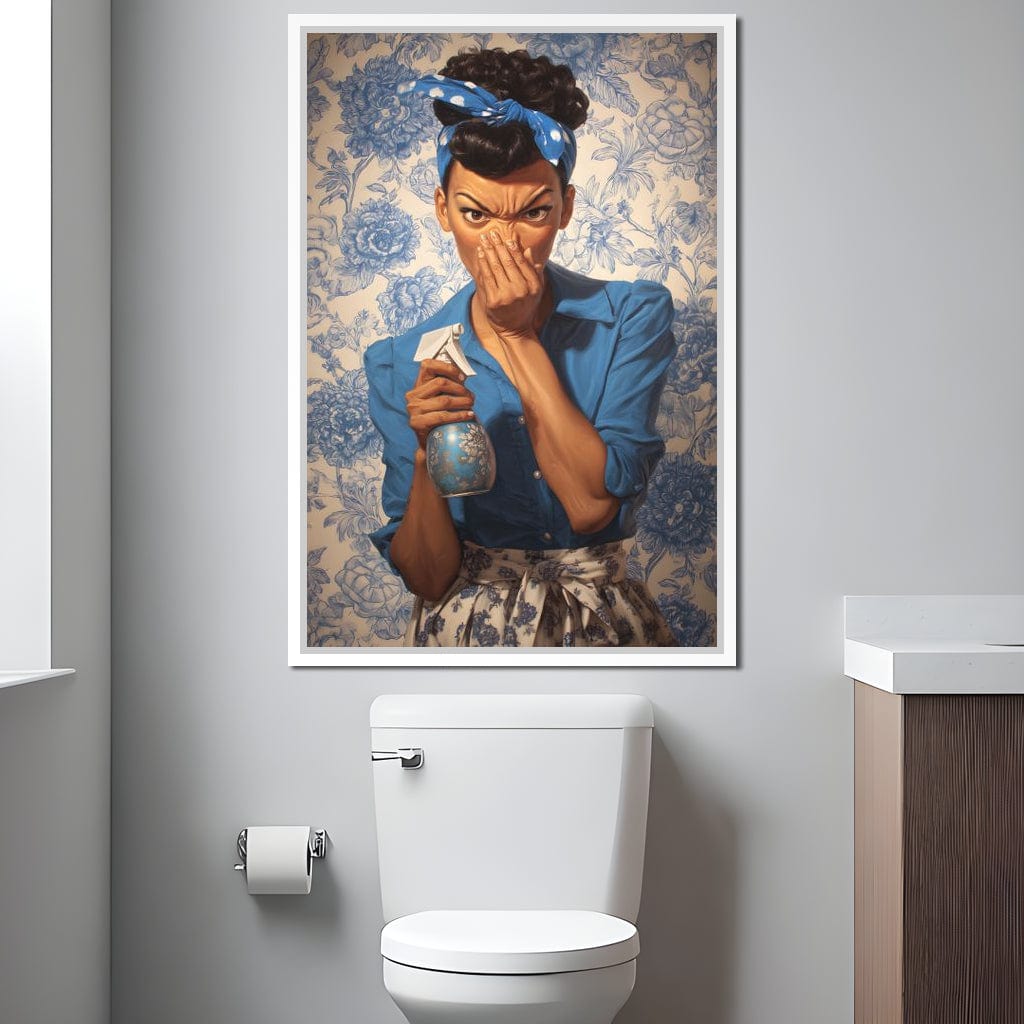 Bathroom Spray Clean Canvas Wall Art