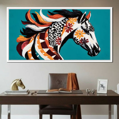 Vibrant Equine Spirit Canvas Wall Art