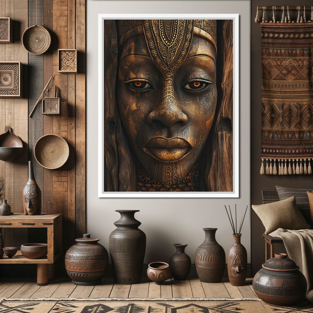 Ancient Golden Wisdom Canvas Wall Art