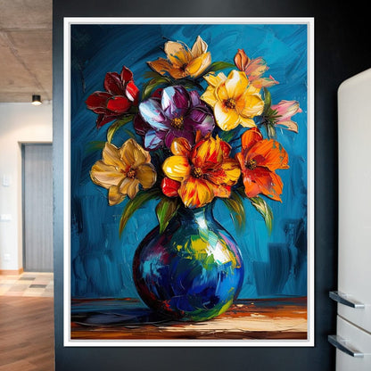 Vibrant Petal Symphony Canvas Wall Art