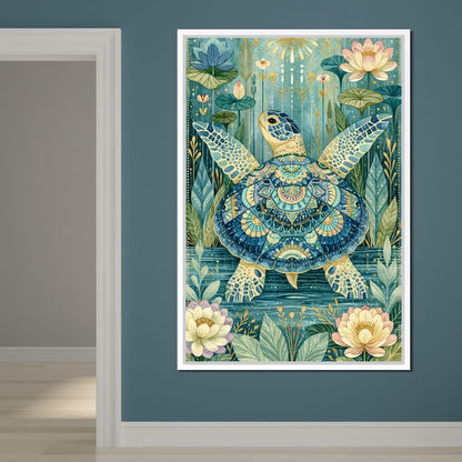 Sacred Traveler Of The Golden Waters Canvas Wall Art