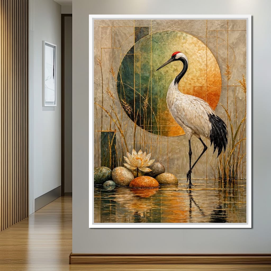 Harmony in Feather and Form Canvas Wall Art