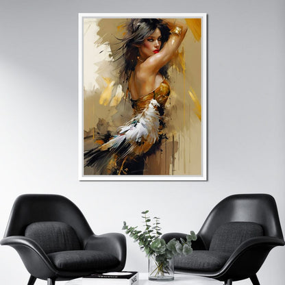Female Portrait 068 Canvas Wall Art