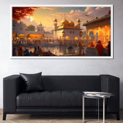 Sikh Temple Canvas Wall Art