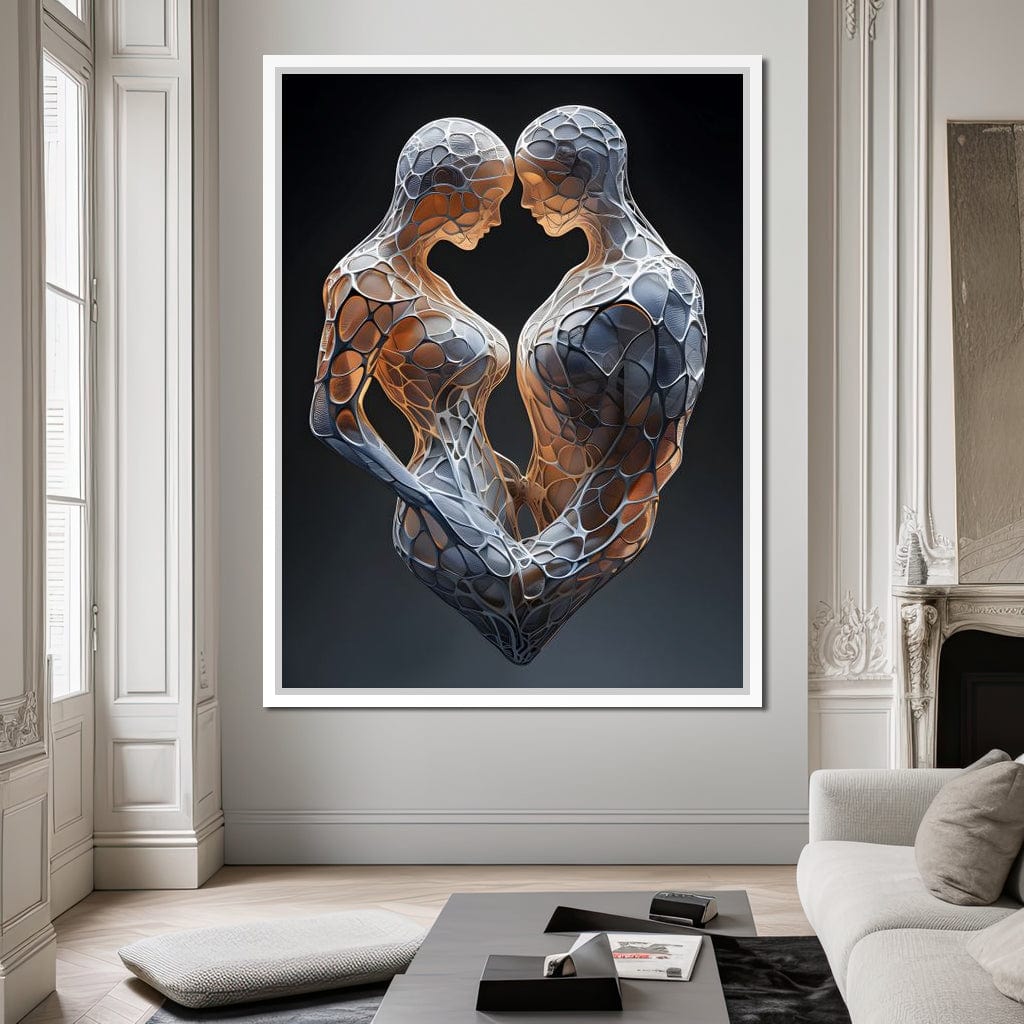 Mesh Connection Canvas Wall Art