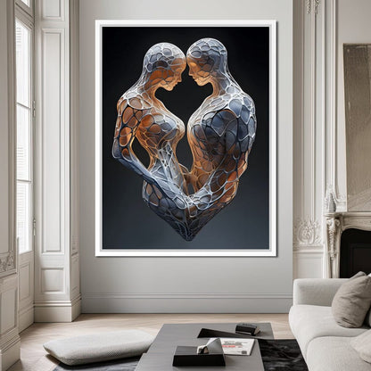 Mesh Connection Canvas Wall Art