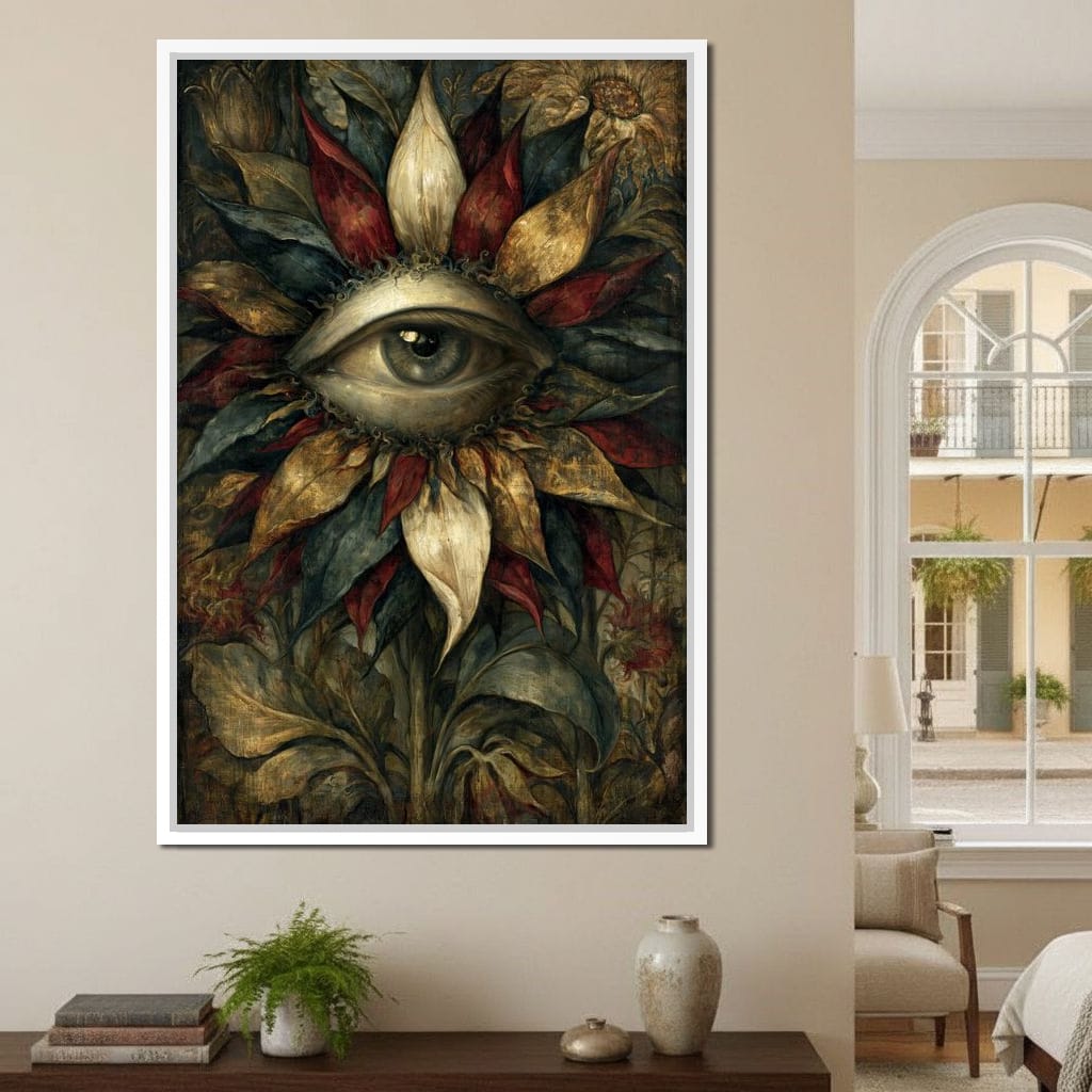 Watchful Petals Of Eternity Canvas Wall Art